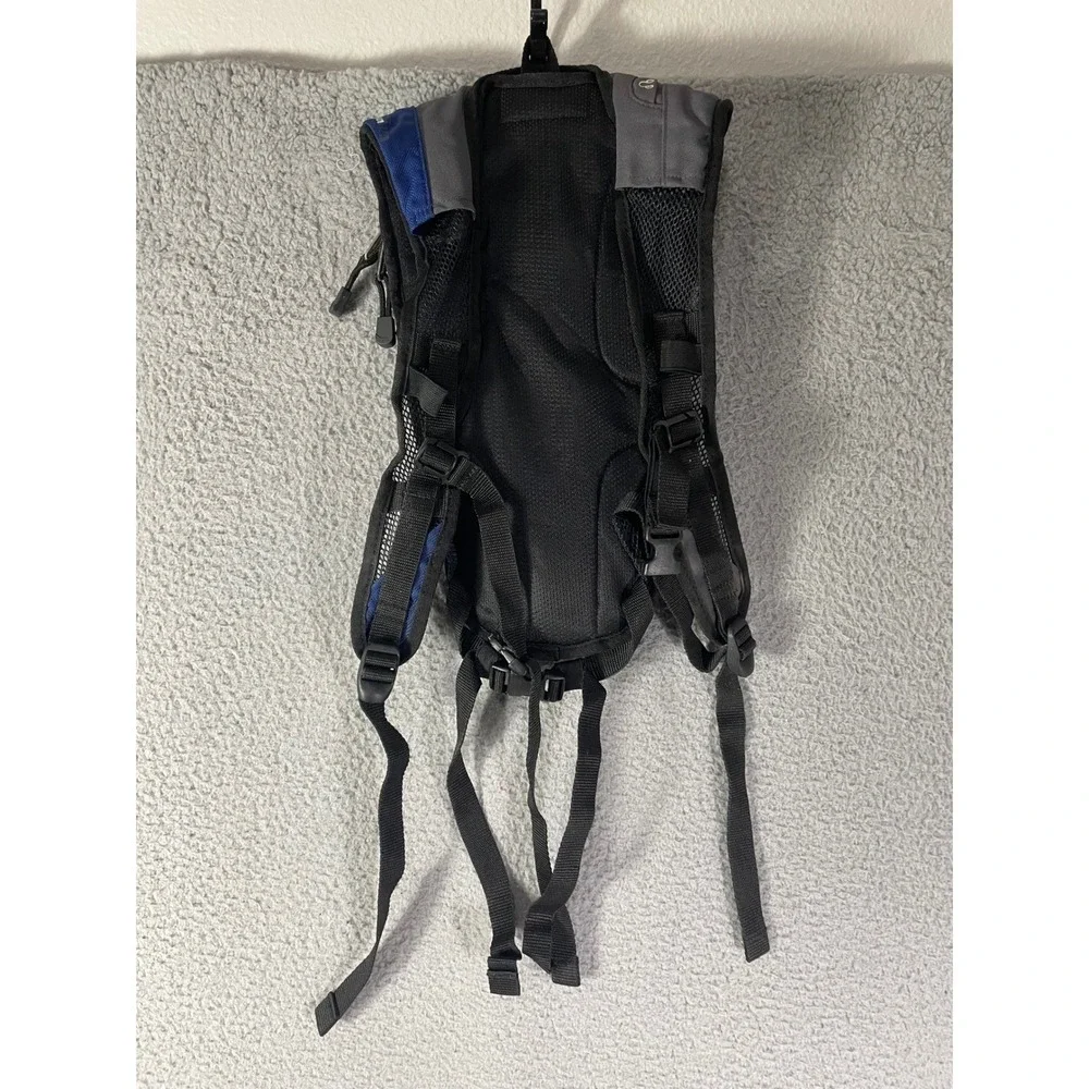 JanSport Helium Hydration Backpack Gray Blue Hiking Cycling Running Pack